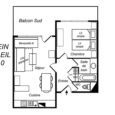 Apartment Chaleureux 2 Pieces Avec Balcon Sud, Proche Pistes Et Commerces A Mottaret - Fr-1-182-5 Meribel