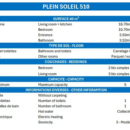 Confort 4 Pers. Avec Balcon Ensoleille - Fr-1-182-5 アパート *